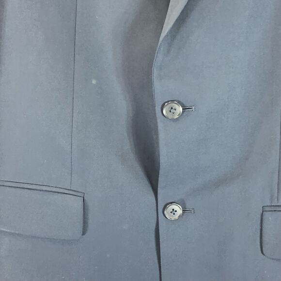 THEORY Men's Navy Sharp/Edison-T Two-Button Wool-Blend Blazer SZ 38R - Picture 5 of 12